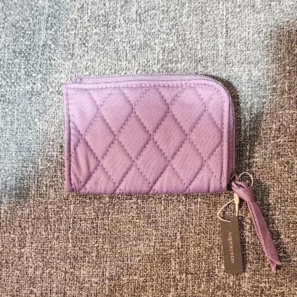 Vera Bradley Handbags - Vera Bradley Zip Card Pouch Purple/lavender NWT